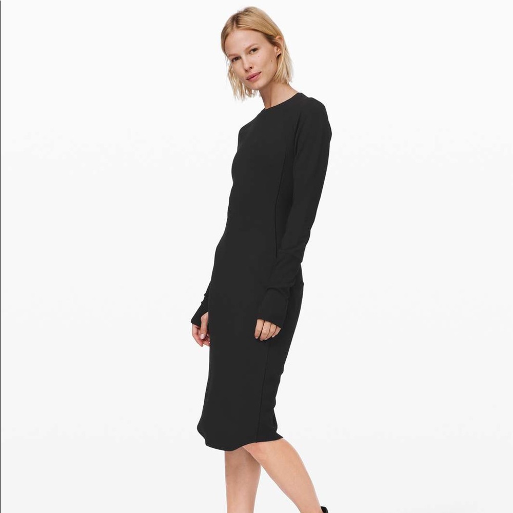 Black lululemon Om and On dress NWT